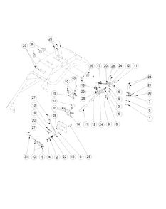 Control Assembly Diagram and Parts List for 56A443TH (750-XP)(2009 & 2010) Cub Cadet Lawn Mower